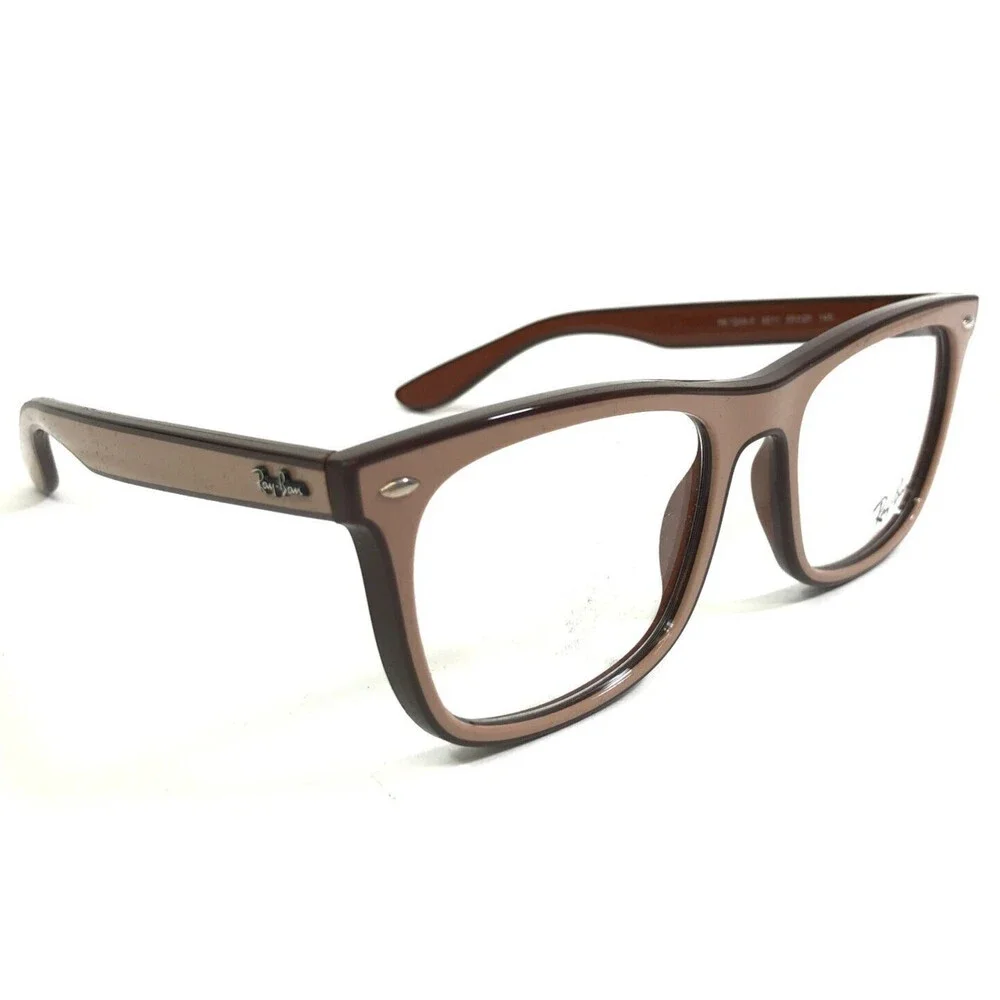 Ray-Ban Eyeglasses Frames RB7209-F 8211 Brown Beige Square Asian Fit 55-20-145